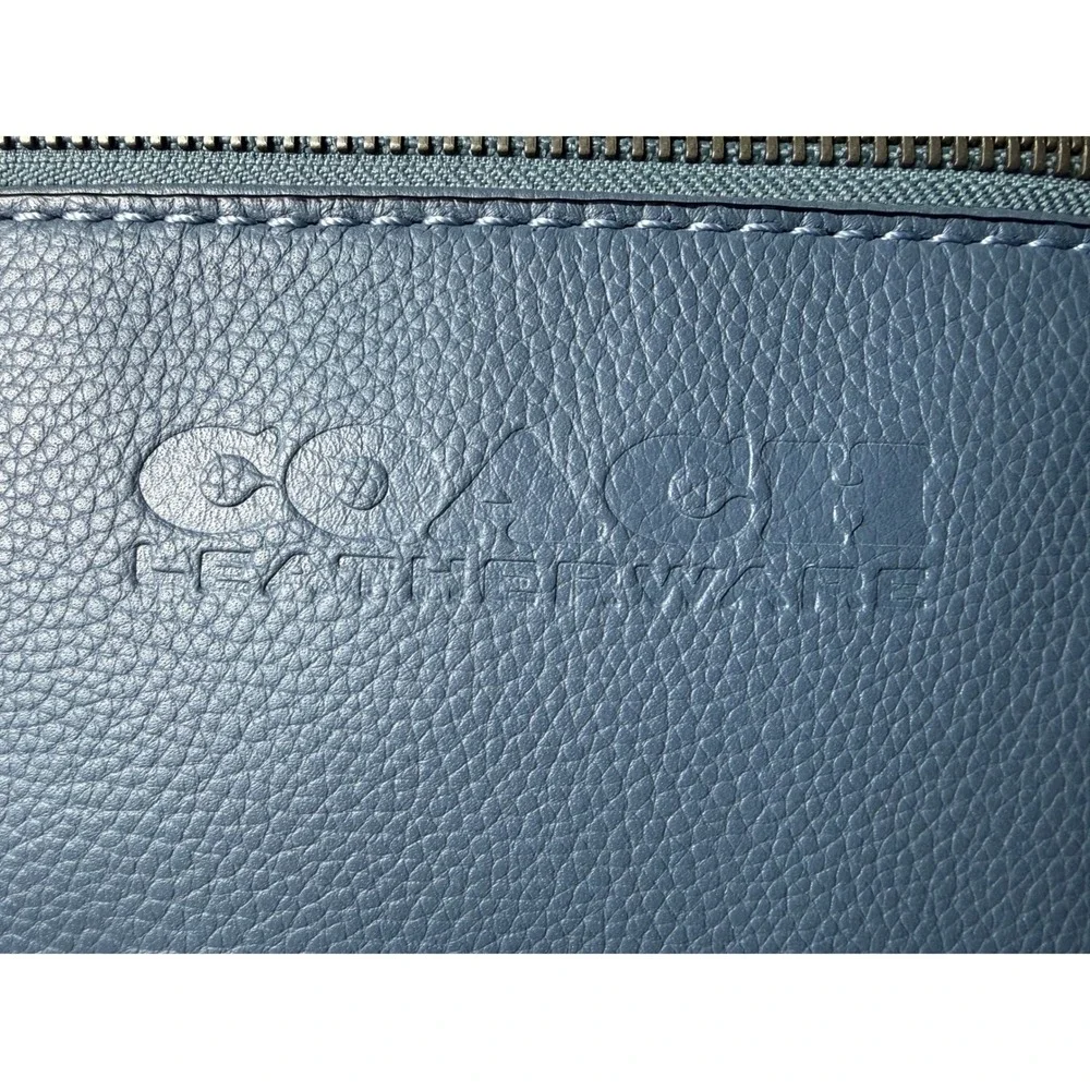 Coach Charter Backpack Blue Pebbled Leather Men's Bag C2286